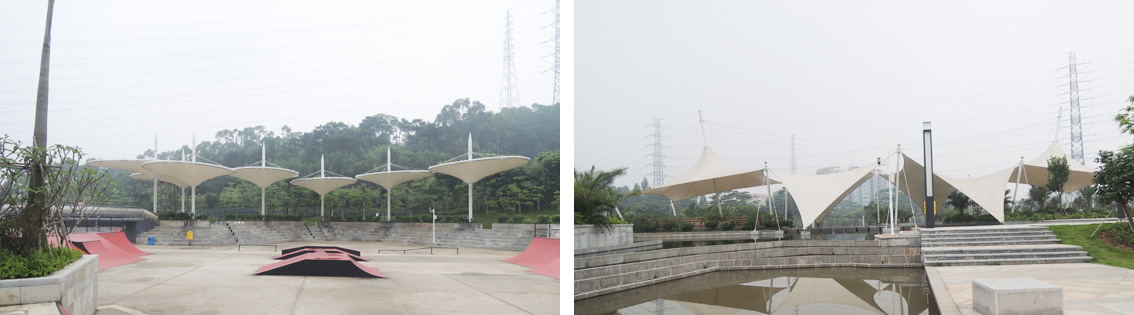 東莞黃旗山公園景觀(guān)膜結(jié)構(gòu)項(xiàng)目